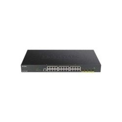 D-Link Switch Semigestionable 24 Puertos Gigabit PoE 370W + 4 Puertos 10G SFP+