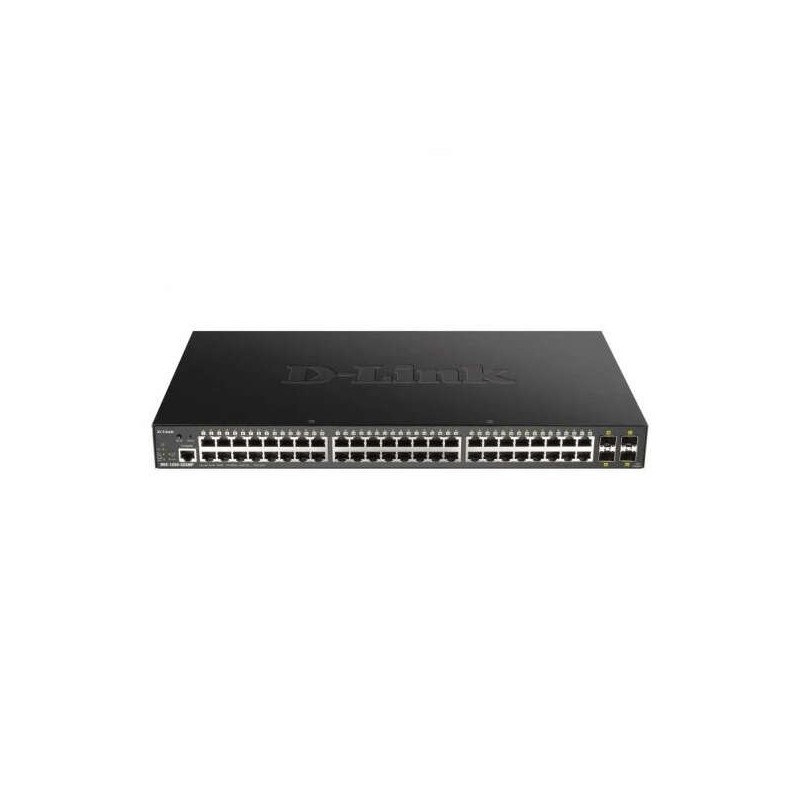 D-Link Switch Semigestionable 48 Puertos Gigabit PoE 370W + 4 Puertos SFP+ 10G D-Link Switch Semigestionable 48 Puertos Gigabit PoE 370W + 4 Puertos SFP+ 10G