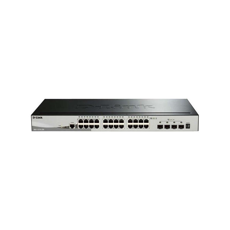 D-Link Switch Semigestionable 24 Puertos Gigabit + 4 Puertos 10G SFP+ D-Link Switch Semigestionable 24 Puertos Gigabit + 4 Puertos 10G SFP+