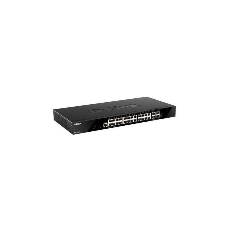 Switch gestito D-Link 24 porte GIGA + 2 porte 10G + 2 porte SFP Switch gestito D-Link 24 porte GIGA + 2 porte 10G + 2 porte SFP