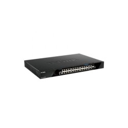 D-Link Switch Gestionado 20 Puertos Giga PoE + 4 Puertos 2.5G PoE + 2 Puertos 10G + 2 Puertos 10GSFP