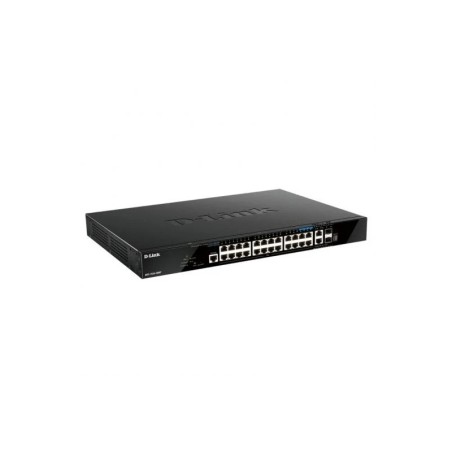 D-Link Switch Gestionado 20 Puertos Giga PoE + 4 Puertos 2.5G PoE + 2 Puertos 10G + 2 Puertos 10GSFP