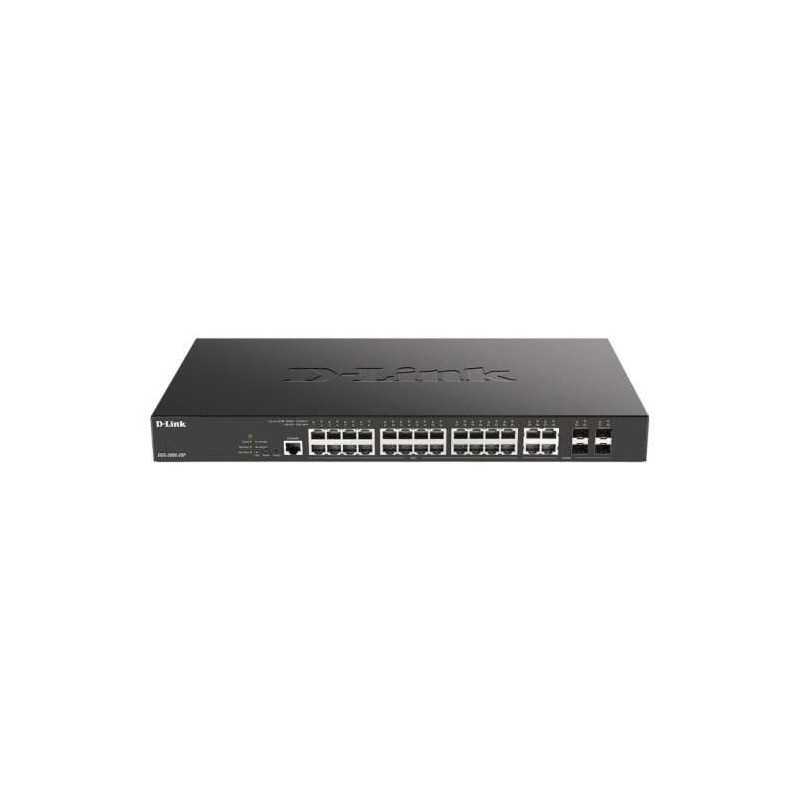 Switch gestito D-Link 24 porte Gigabit + 4 SFP Switch gestito D-Link 24 porte Gigabit + 4 SFP