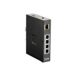 Switch industriale non gestito D-Link 4 porte Gigabit PoE 120 W + 1 porta SFP