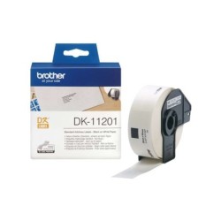 Brother DK11201 - Etiquetas Originales Precortadas de Direccion - 29x90 mm - 400 Unidades - Texto negro sobre fondo blanco