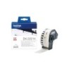 Brother DK22214 - Etichette in formato personalizzato originale - Larghezza 12 mm x 30,48 metri - Testo nero su sfondo bianco