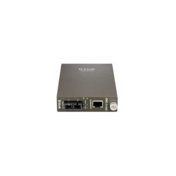 D-Link Conversor de Medios Gigabit RJ-45 a Fibra Optica Monomodo hasta 15km