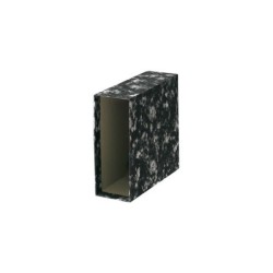 Dohe Fundas de Archivadores - Carton Forrado con Papel Impreso - Tamaño Cuarto Natural - para Archivador Jaspeado Negro