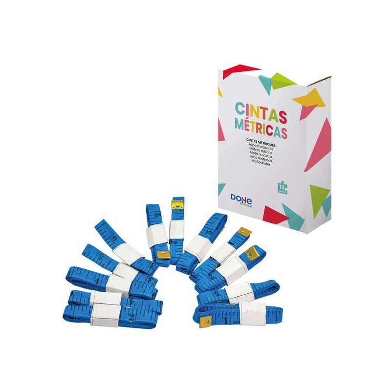 Dohe Cinta Metrica Flexible de Plastico - 100cm de Longitud - Ideal para Medir Lineas Curvas - Recomendado para Primaria Dohe Cinta Metrica Flexible de Plastico - 100cm de Longitud - Ideal para Medir Lineas Curvas - Recomendado para Primaria