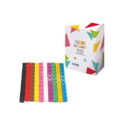 Cubi colorati Dohe - Bordo 2 cm - Materiale manipolativo per matematica - Consigliato per la scuola elementare