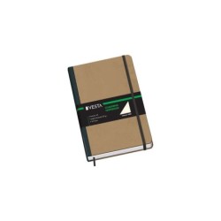 Quaderno in cartoncino Dohe con copertina in tre pezzi - 96 fogli di carta da 80 gr - Chiusura in gomma e nastro di registrazion