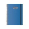 Agenda annuale Dohe Syncro - Visualizzazione settimanale - Copertina in plastica - Chiusura ad elastico - Dimensioni 15x21 cm - 