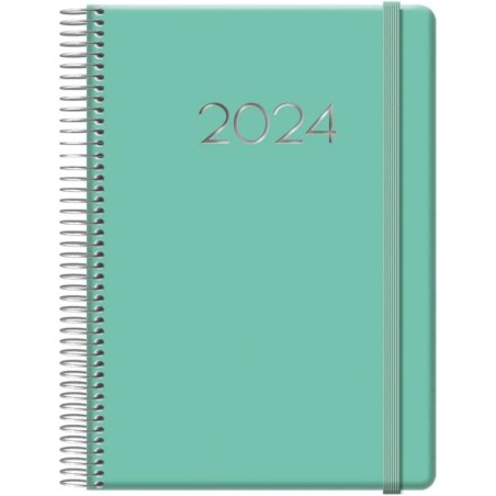 Agenda annuale Dohe Denver - Pagina del giorno - Sabato e domenica stessa pagina - Chiusura con gomma elastica - Dimensioni 15x2