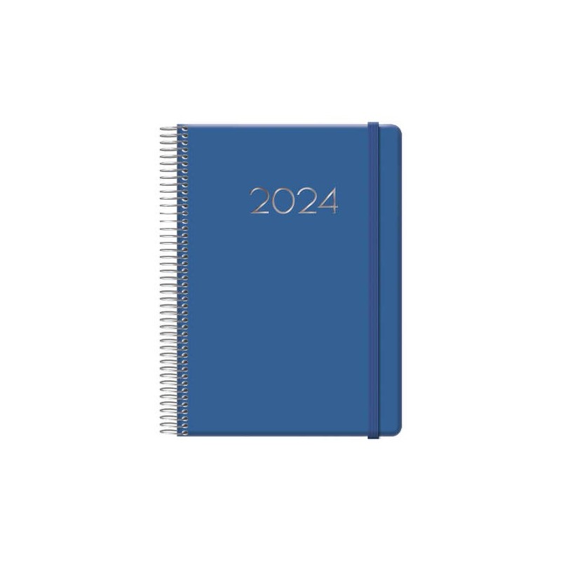 Dohe Denver Agenda Anual - Dia Pagina - Sabado y Domingo misma Pagina - Cierre con Goma Elastica - Tamaño 15x21cm - Color Azul Dohe Denver Agenda Anual - Dia Pagina - Sabado y Domingo misma Pagina - Cierre con Goma Elastica - Tamaño 15x21cm - Color Azul