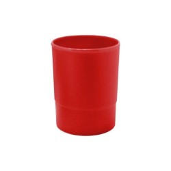 Tazza Rotonda Dohe in Polistirolo - 100% Riciclabile - Impilabile - 100x100mm - Ideale per Organizzare Forniture per Ufficio