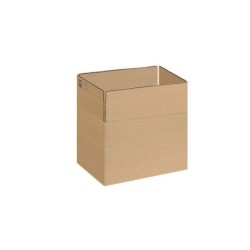 Scatole per imballaggio Dohe con 4 alette - Canale da 3 mm - Realizzate in cartone marrone - Resistenti e durevoli 10pz 10pz