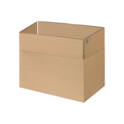 Dohe Cajas de Embalaje de 4 Solapas - 3mm de Canal - Fabricadas en Carton Marron - Resistente y Duradero