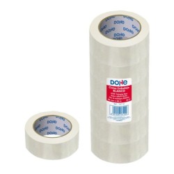 Nastro sigillante per imballaggi Dohe - Polipropilene resistente - Adesivo potente - Colore bianco 6pz 6pz
