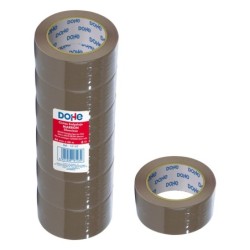 Nastri sigillanti per imballaggi Dohe - Polipropilene resistente - Adesivo potente - Silenzioso - Marrone 6pz 6pz
