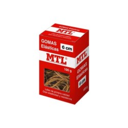 Dohe Goma de Borrar Resistente - 6cm de Longitud - Fabricada en Latex de Gran Elasticidad - Caja de 100gr