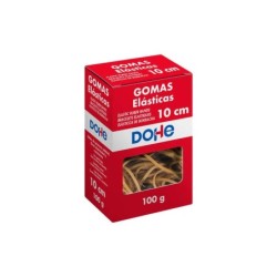 Gomma resistente Dohe - Lunghezza 10 cm - Realizzata in lattice altamente elastico - Scatola da 100 gr
