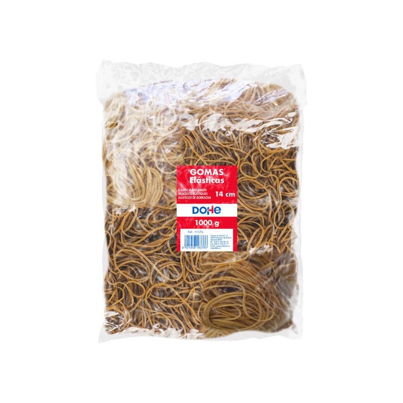 Elastici in Lattice Dohe - Lunghezza 14cm - Grande Resistenza ed Elasticità - Busta da 1 Kg Elastici in Lattice Dohe - Lunghezza 14cm - Grande Resistenza ed Elasticità - Busta da 1 Kg