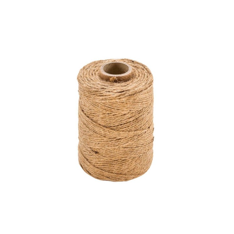 Dohe Bobina de Cuerda de Yute - 160 Metros - 3 Cabos - 200g - Especial para Paqueteria Dohe Bobina de Cuerda de Yute - 160 Metros - 3 Cabos - 200g - Especial para Paqueteria