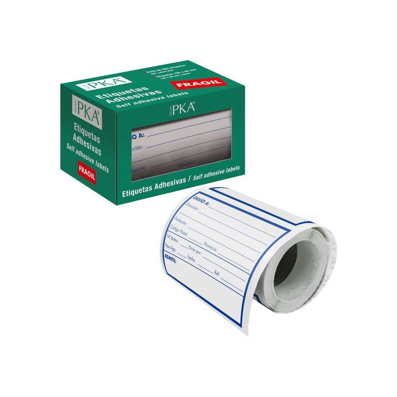 Rotolo Dohe da 200 Etichette Adesive Prestampate - 109x82mm - Ideale per la Spedizione di Pacchi Rotolo Dohe da 200 Etichette Adesive Prestampate - 109x82mm - Ideale per la Spedizione di Pacchi