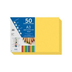 Dohe Cartulinas A3 - 50 Hojas - Ideal para Manualidades y Proyectos Escolares
