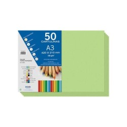 Cartoncino Dohe A3 - 50 fogli - Ideale per progetti di artigianato e scolastici