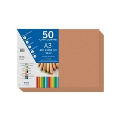 Cartoncino Dohe A3 - 50 fogli - Peso 180 g - Ideale per progetti di artigianato e scolastici
