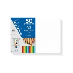 Cartoncino Dohe A3 - 50 fogli - Peso 180 g - Ideale per progetti di artigianato e scolastici