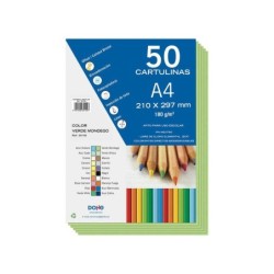 Cartoncino colorato Dohe 180 G/M2 - Formato A4 - PH neutro - Senza cloro elementare - Biodegradabile