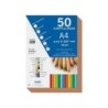 Dohe Cartulinas de Colores de 180 G/M2 - Tamaño A4 - PH Neutro - Libres de Cloro Elemental - Colorantes Biodegradables