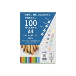 Dohe Papel Multifuncion Color Pastel - 80g - Apto para Fotocopiadoras e Impresoras - Ideal para Uso Escolar