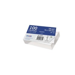 Chips di cartoncino offset bianco Dohe da 180 g - 100x150 mm - a righe - Confezione da 100 chip