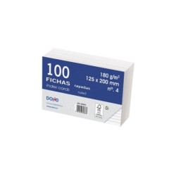 Chips di cartoncino offset Dohe bianco - 180 g - a righe - Confezione da 100 chip