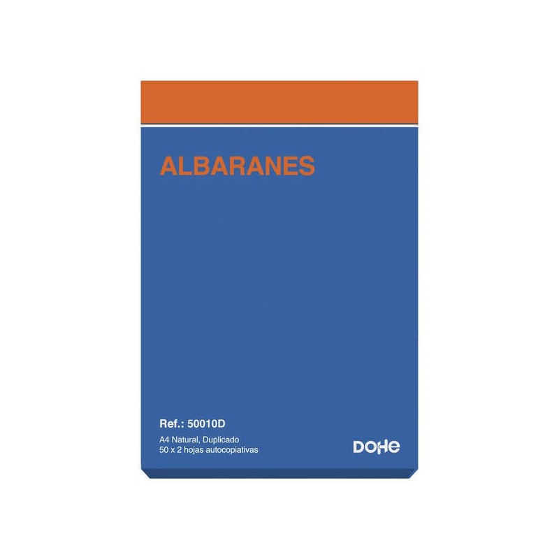 Dohe Talonario Albaranes - 100 Hojas - Papel Autocopiativo - Tamaño A4 Dohe Talonario Albaranes - 100 Hojas - Papel Autocopiativo - Tamaño A4