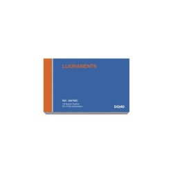 Libretti degli assegni prestampati Dohe in due colori su carta autocopiante - 100 fogli - Octavo Landscape - Duplicato