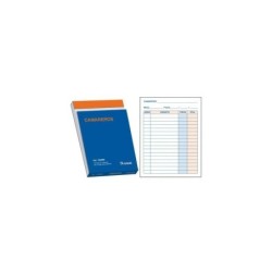 Libretti degli assegni prestampati Dohe in due colori su carta autocopiante - 100 fogli - Octavo Natural - Duplicato