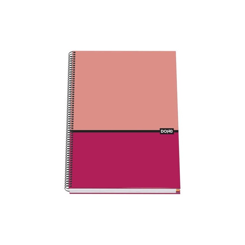 Dohe Cuaderno Espiral Tapa Dura A4 - 228x300mm - Cubierta Carton Forrado - Interior 100 Hojas Offset 90g - Cuadricula 5mm Dohe Cuaderno Espiral Tapa Dura A4 - 228x300mm - Cubierta Carton Forrado - Interior 100 Hojas Offset 90g - Cuadricula 5mm