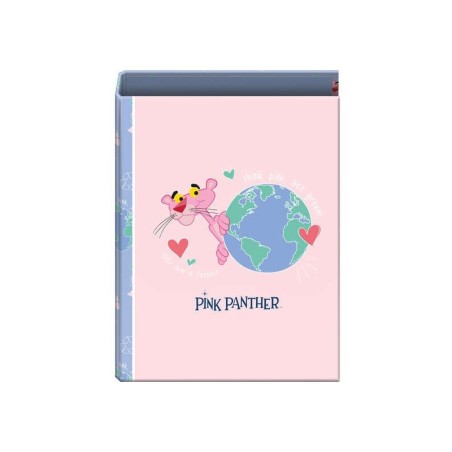 Dohe Carpeta de Carton Forrado - Tamaño Folio 264x340x60mm - Guardas Impresas - Mecanismo de 4 Anillas Mixtas Niqueladas