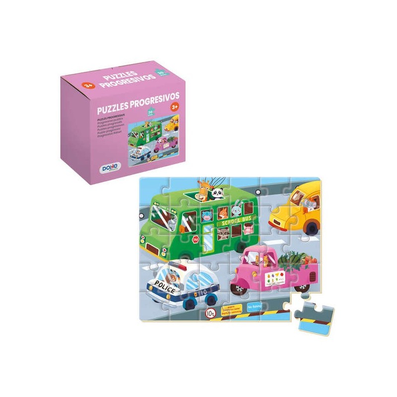 Puzzle Educativo Dohe per Bambini - 30 Pezzi - Doppio Strato di Cartone e Compensato - Stimola l'immaginazione e il ragionamento