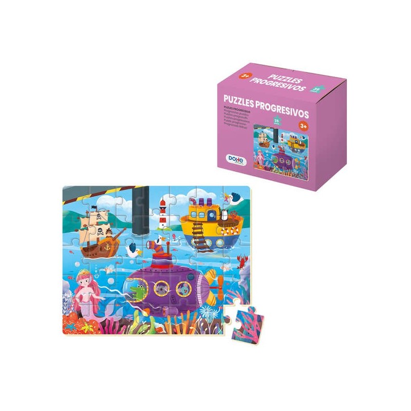 Dohe Puzzle Educativo para Niños - 35 Piezas - Doble Capa de Carton y Contrachapado - Estimula la Imaginacion y el Razonamiento Dohe Puzzle Educativo para Niños - 35 Piezas - Doble Capa de Carton y Contrachapado - Estimula la Imaginacion y el Razonamiento
