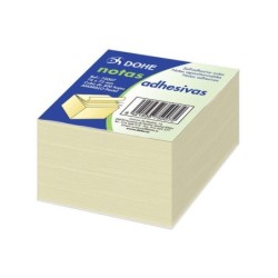 Cubi per appunti riposizionabili Dohe gialli - 75 mm - Cubo da 400 fogli - Carta da 75 g - Ideale per ufficio e scuola 6pz 6pz