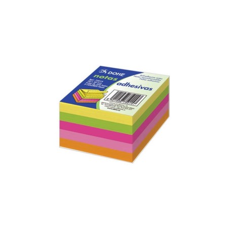 Dohe Cubos de Notas Reposicionables - 75mm - Cubo de 250 Hojas - Papel de 75gr - Ideales para Oficina y Escuela