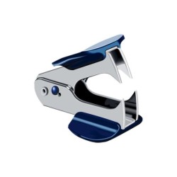 Dohe Quitagrapas Tipo Pinza - Cuerpo Metalico - Empuñadura de Plastico - Cierre de Seguridad - Color Azul