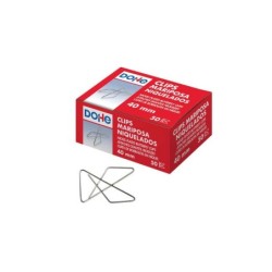 Dohe 50 Clips Mariposa de Alambre Niquelado - 10mm - Calidad Premium