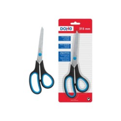 Dohe Tijeras de Acero Inoxidable - Puntas Redondeadas - Mango Ergonomico de Plastico y Caucho - Blister Individual