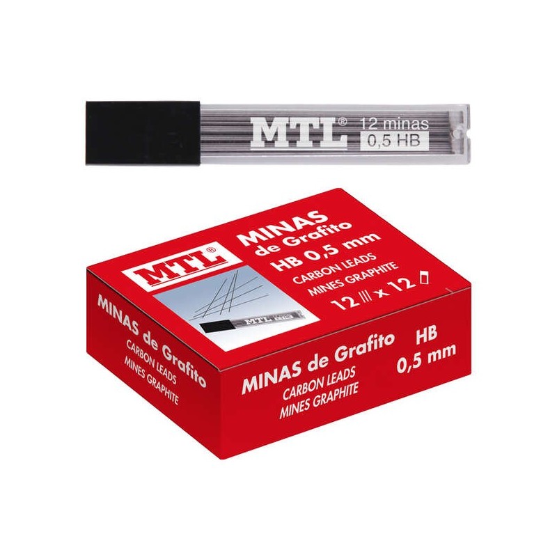 Dohe Minas de grafito para Portaminas Recargable - 0.5mm - Alta Resistencia a la Rotura - Trazo Intenso - Caja de 24 Tubos Dohe Minas de grafito para Portaminas Recargable - 0.5mm - Alta Resistencia a la Rotura - Trazo Intenso - Caja de 24 Tubos